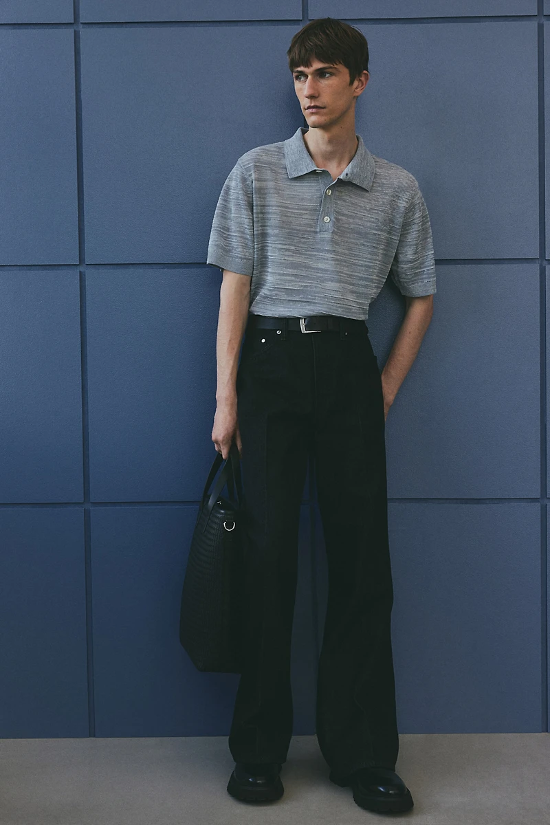 Polo classique en tricot fin