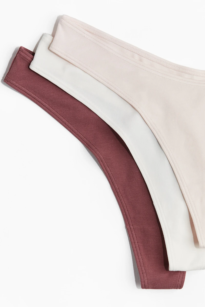 10-pack Cotton Thong Briefs