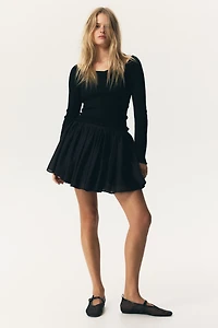 Rib-Knit Off-the-Shoulder Top