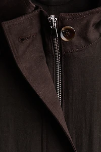Oversized Linen-Blend Jacket