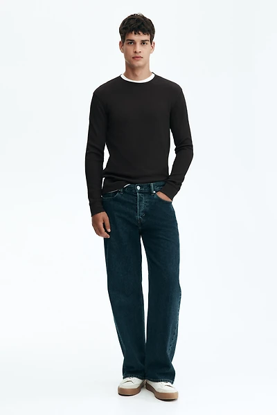 Slim Fit Waffled Jersey Shirt