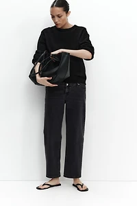 MAMA Straight Ankle Jeans
