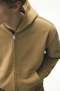 Boxy Loose-Fit Hooded Jacket