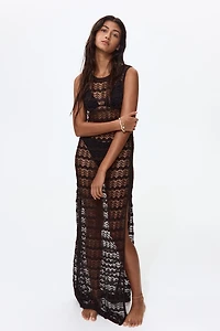 Pointelle-Knit Beach Dress