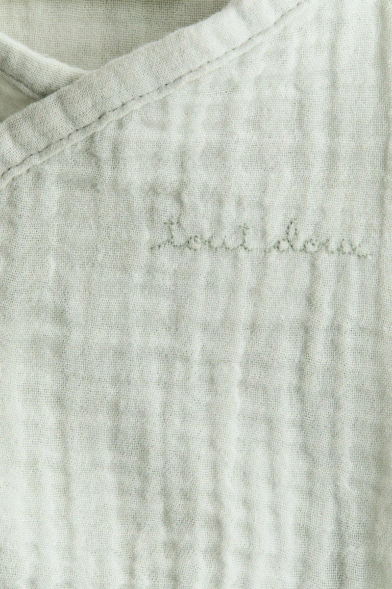 Cotton Muslin Bodysuit