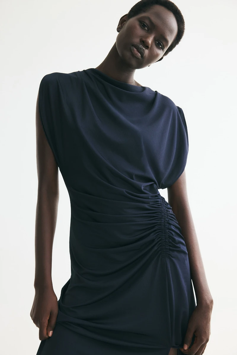 Draped Jersey Dress