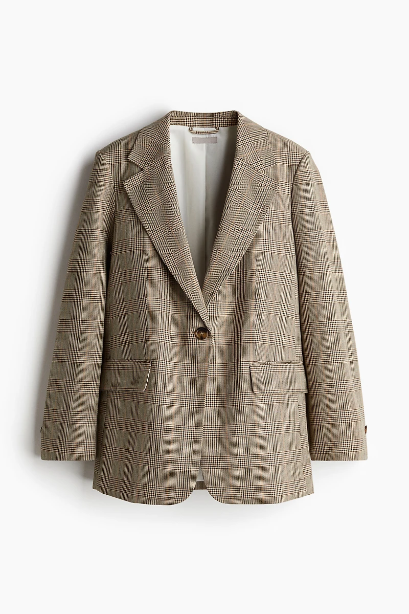 Blazer à fermeture droite
