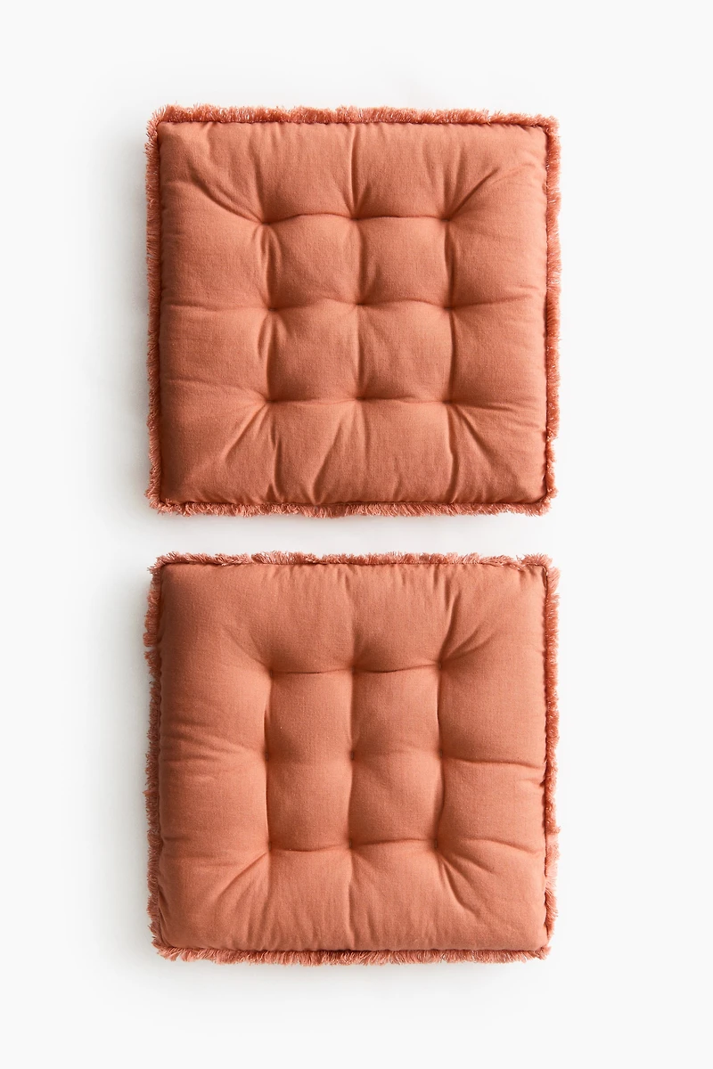 2-Pack Linen-Blend Seat Cushions