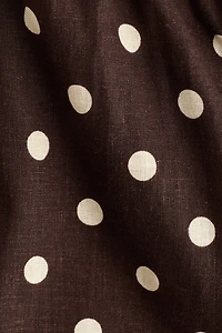 Linen-Blend Drawstring Shorts