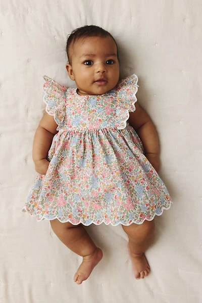 Ruffle-trimmed Bodysuit Dress