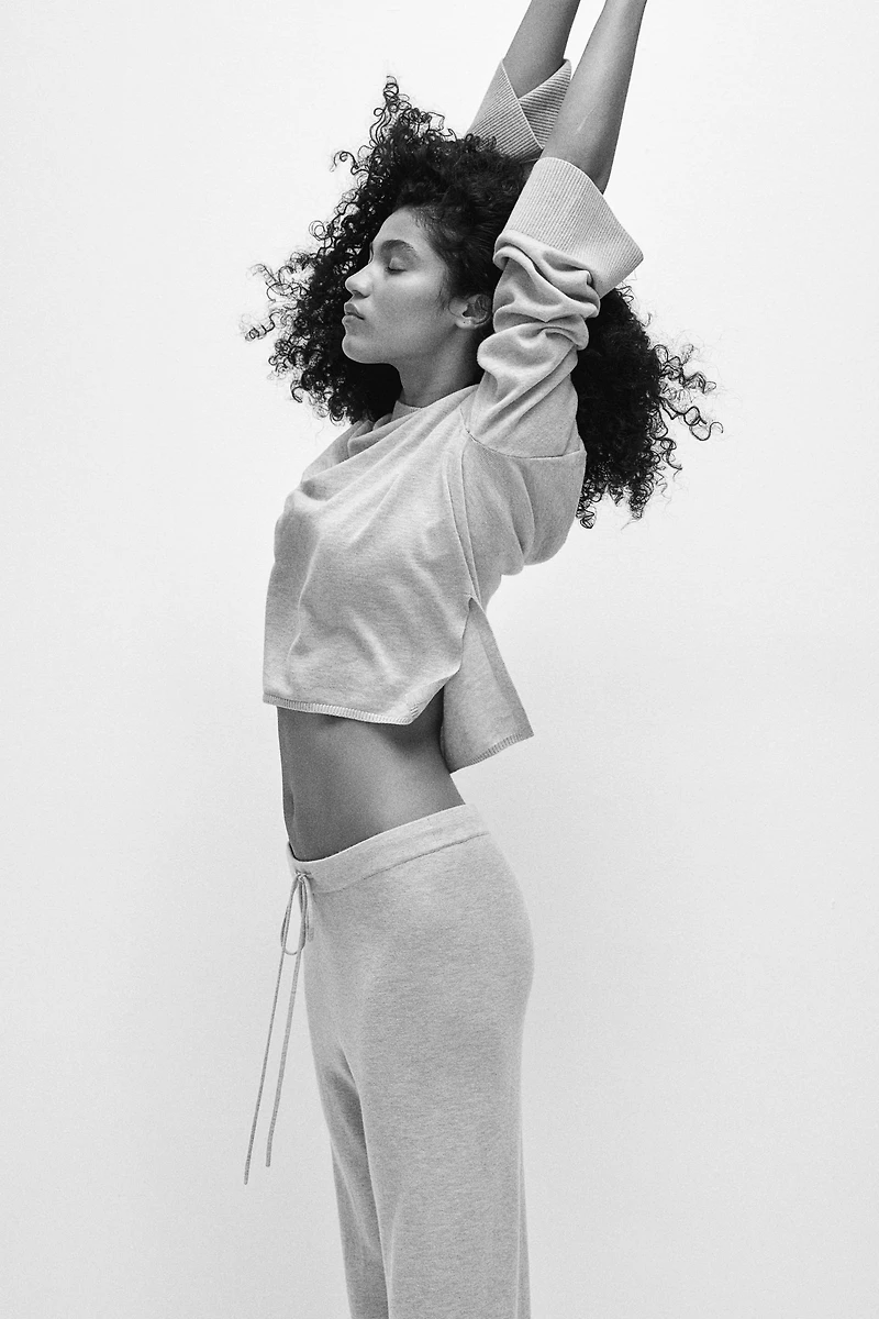 Pantalon en cachemire mélangé
