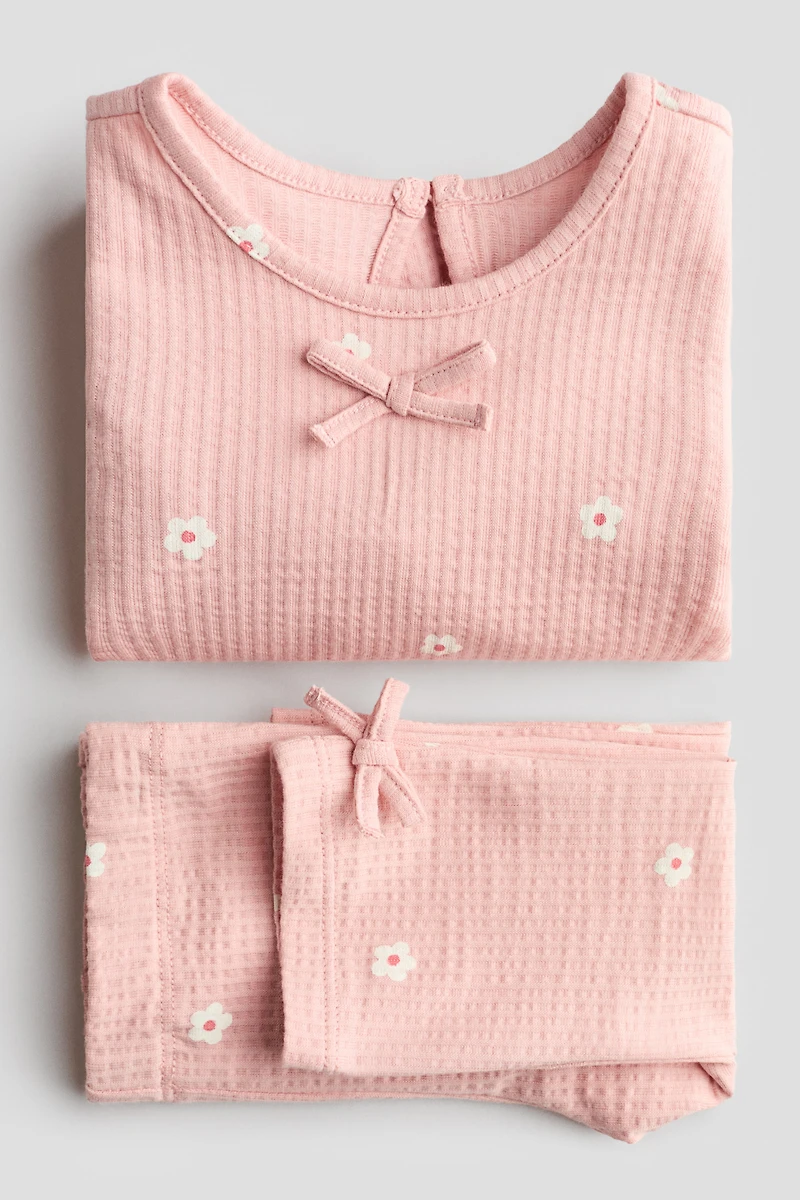 2-Piece Waffled Cotton Set