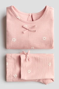 2-Piece Waffled Cotton Set