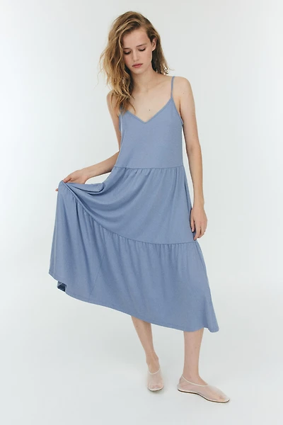 Tiered Strappy Dress