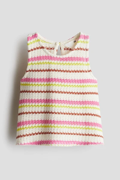 Textured-Knit Tank Top