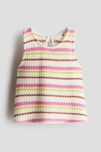 Textured-Knit Tank Top
