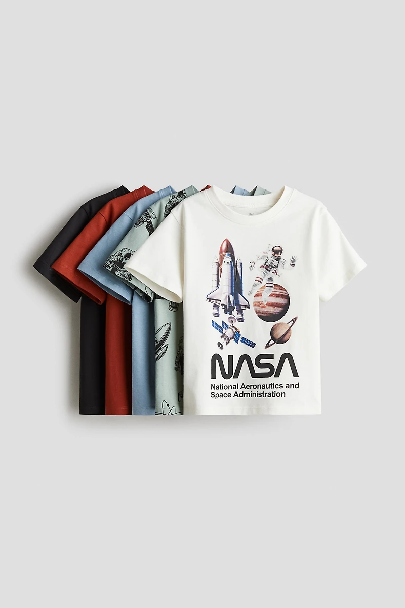 Lot de 5 T-shirts en jersey