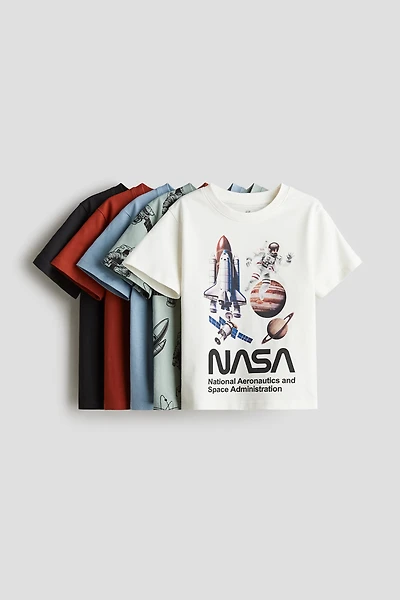 Lot de 5 T-shirts en jersey
