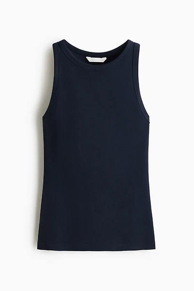 Ribbed Cotton Tank Top
