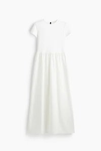 Robe maxi à manches courtes