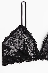 Soutien-gorge souple et brodé en dentelle