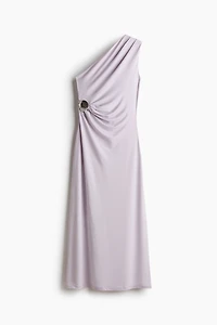 Draped One-Shoulder Dress