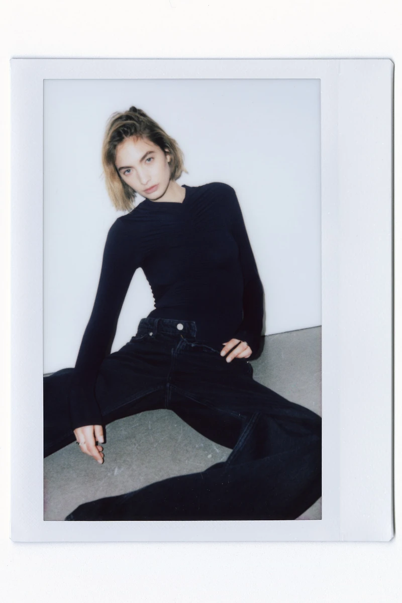 Draped Thong Bodysuit