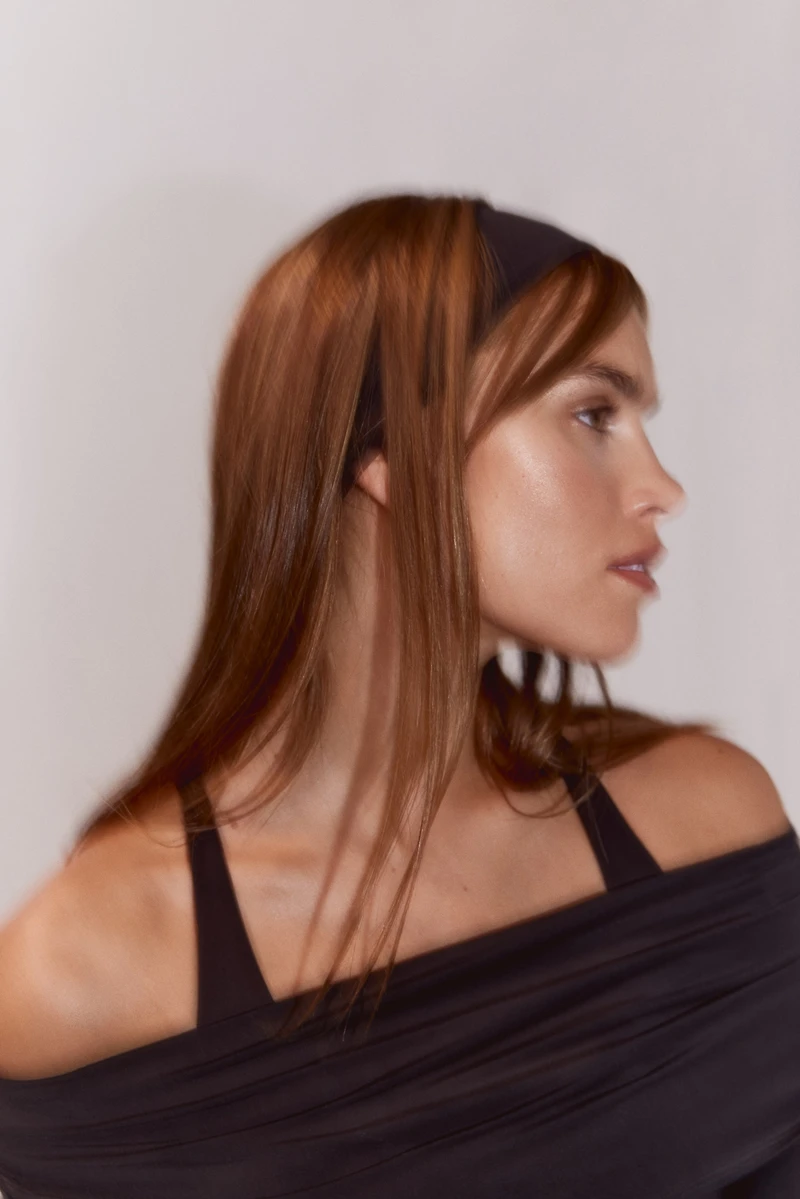 Off-the-Shoulder Sports Top