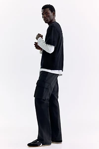 Regular Fit Nylon cargo trousers