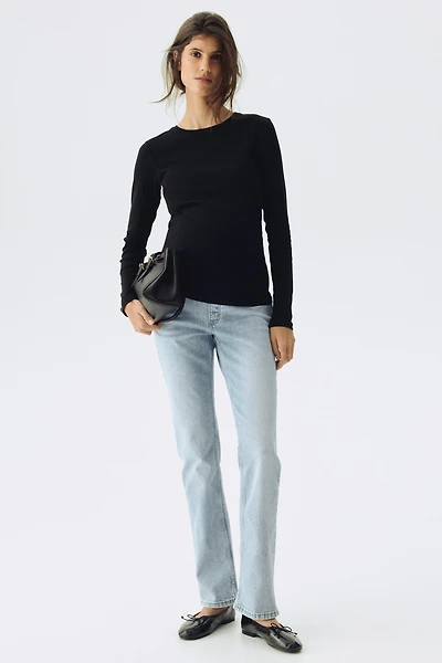 Jean droit MAMA près due corps taille haute