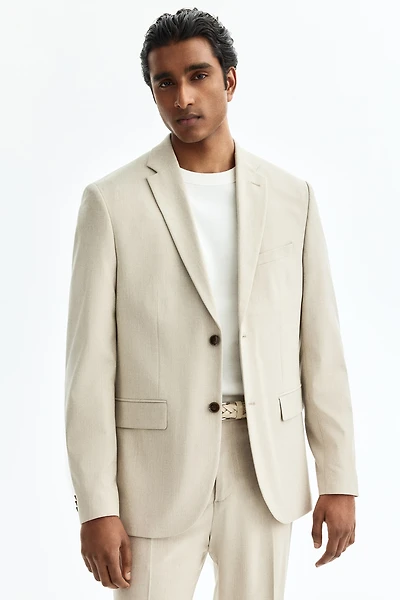 Slim-Fit Single-Breasted Jacket