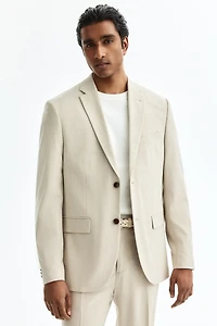 Veste près du corps à fermeture droite