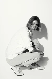 Jean Mom à la cheville près du corps taille haute