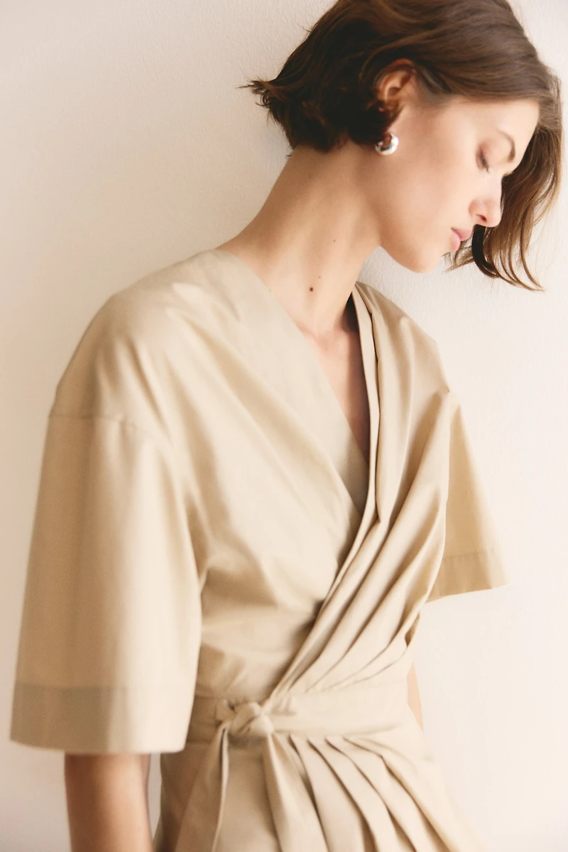 Wrap Midi Dress