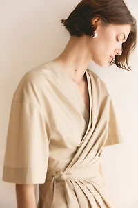 Wrap Midi Dress