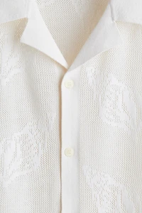 Regular-Fit Jacquard-Knit Resort Shirt