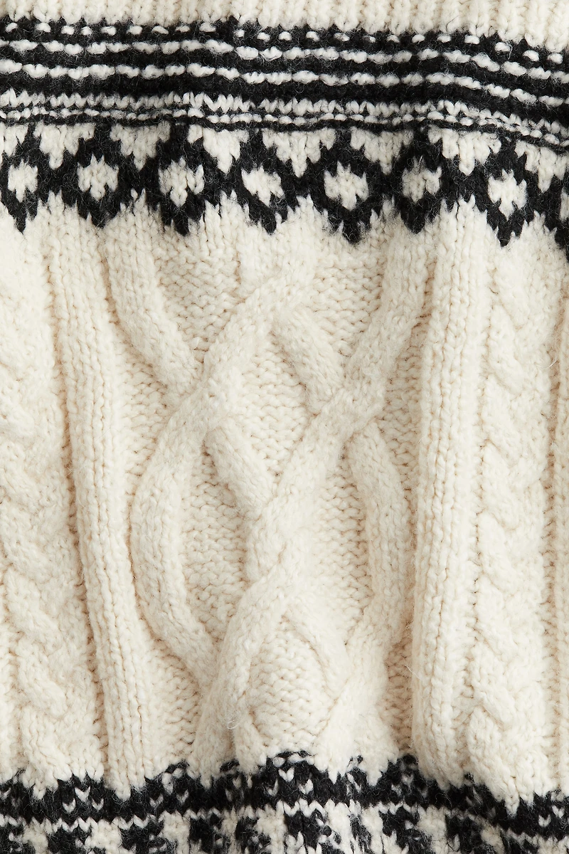 Jacquard-Knit Sweater