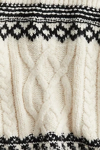 Jacquard-Knit Sweater