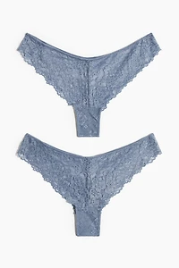 2-pack Lace Brazilian Briefs