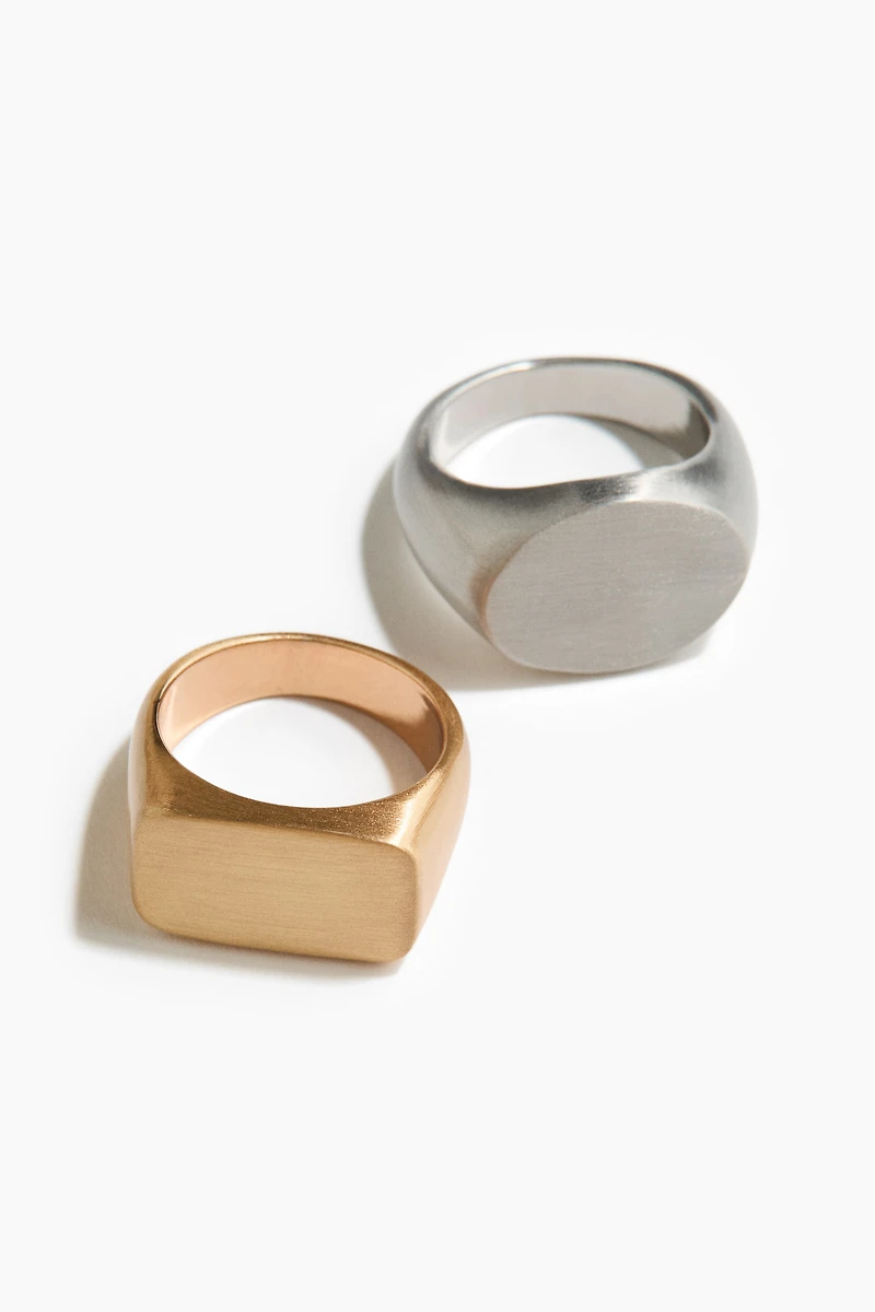 2-Pack Signet Rings