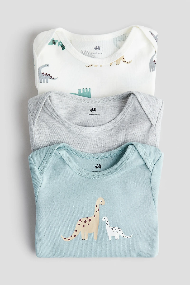 3-pack Printed Jersey Bodysuits