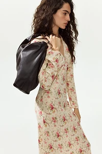 Long-Sleeved Viscose Dress