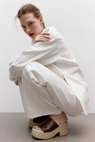 Espadrilles à talon