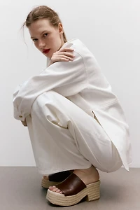 Espadrilles à talon