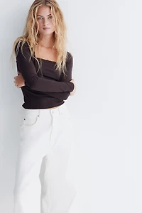 Long-Sleeved Microfiber Top