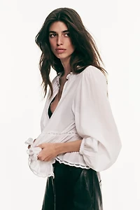 Pintucked blouse