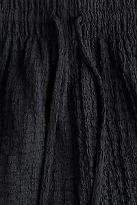 Textured Jersey Drawstring Shorts