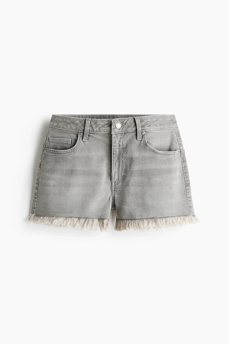 Frayed Denim Shorts