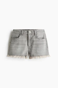 Frayed Denim Shorts