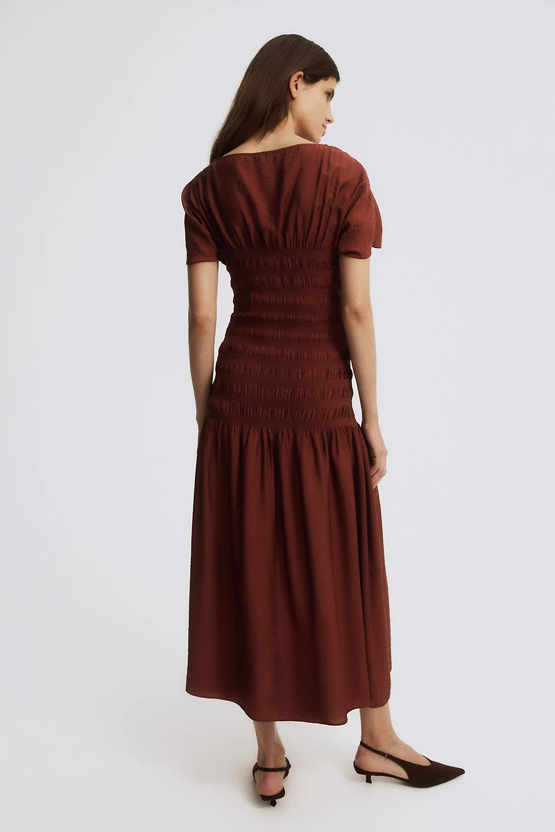 MAMA Smocked-Detail Dress